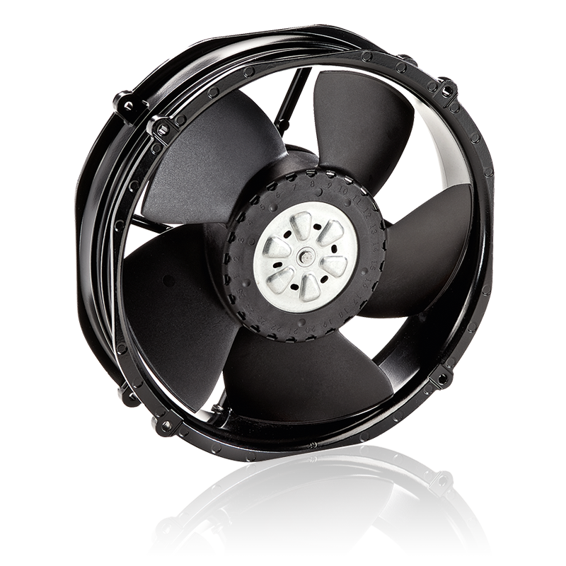 Ventiladores axiais compactos