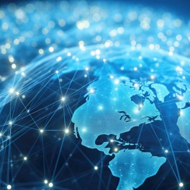 A detailed close up view of a globe showing various lines and dots. This image can be used to depict global connectivity, international relations, or geographical concepts.