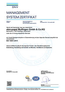 Umwelt-Managementsystem ISO 14001:2015