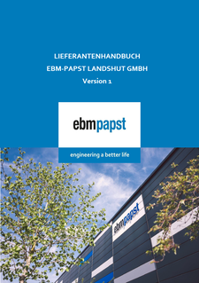 Lieferantenhandbuch ebm-papst Landshut