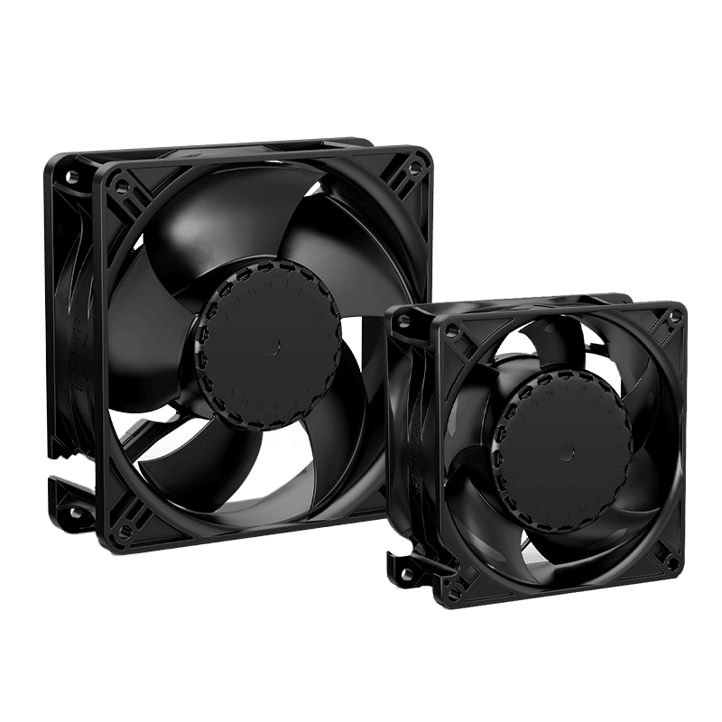 コンパクト軸流ファン：コンパクトサイズながら大風量を実現